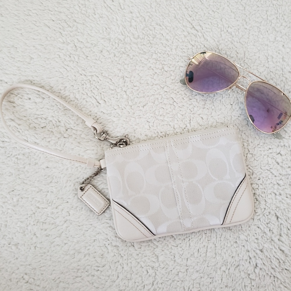 White Coach Wristlet